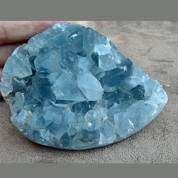 Blue Celestite Geode - Picture 5 of 9